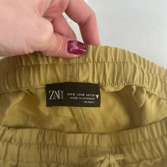 Zara Argentina Straight Wide-Leg trousers with pants sz M - Picture 3 of 6